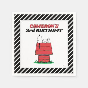 Peanuts Snoopy Dog House Birthday Napkin