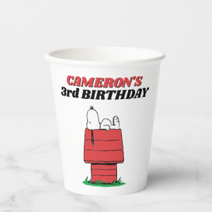 Peanuts Snoopy Dog House Birthday Paper Cups