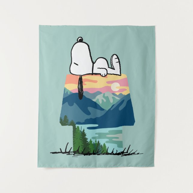 Peanuts | Snoopy Dog House Go Wild Tapestry (Front)