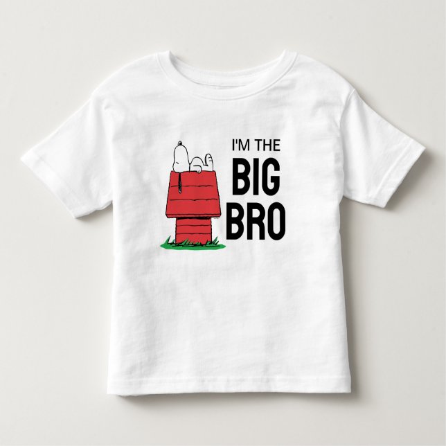 Peanuts Snoopy Dog House | I'm the Big Brother Toddler T-Shirt (Front)
