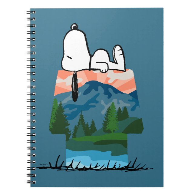 Peanuts | Snoopy Dog Sunset View Notebook (Front)
