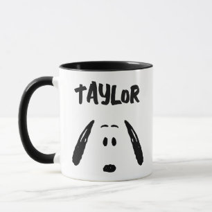 Peanuts   Snoopy Face   Add Your Name Mug