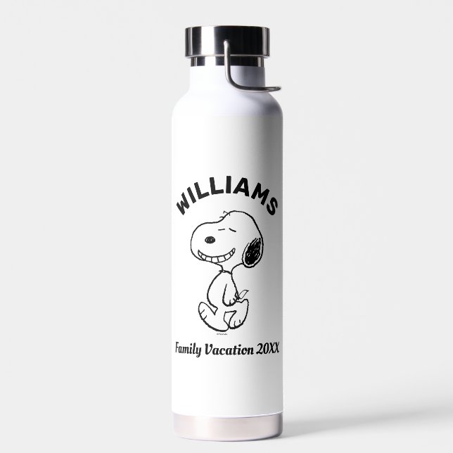 Peanuts | Snoopy Family Vacation Water Bottle (Left)