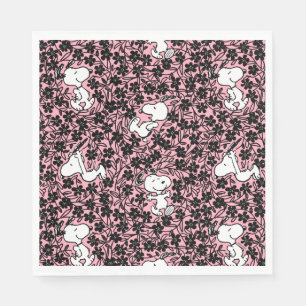 Peanuts   Snoopy Flower Vine Pattern Napkin