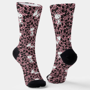 Peanuts   Snoopy Flower Vine Pattern Socks