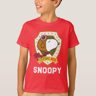 Peanuts   Snoopy Flying Ace Badge T-Shirt