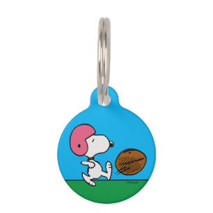 Peanuts Snoopy Football Kicker Pet Tag