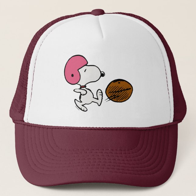 Peanuts | Snoopy Football Kicker Trucker Hat (Front)