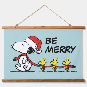 Peanuts   Snoopy & Friends Winter Scarf Hanging Tapestry