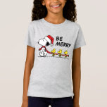 Peanuts | Snoopy & Friends Winter Scarf T-Shirt<br><div class="desc">Celebrate the holidays and your love of Peanuts with this cute design featuring Snoopy,  Woodstock & friends wearing a red winter scarf.</div>
