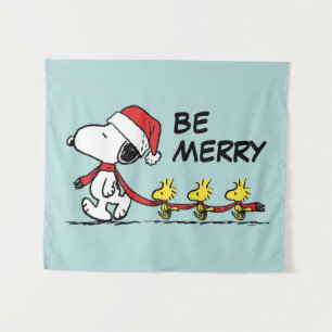 Peanuts   Snoopy & Friends Winter Scarf Tapestry