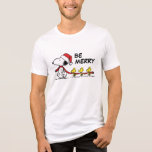 Peanuts | Snoopy & Friends Winter Scarf Tri-Blend Shirt<br><div class="desc">Check out this fun Peanuts Christmas design featuring Snoopy,  Woodstock and friends.</div>