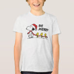 Peanuts | Snoopy & Friends Winter Scarf Tri-Blend Shirt<br><div class="desc">Check out this fun Peanuts Christmas design featuring Snoopy,  Woodstock and friends.</div>