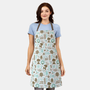 Peanuts   Snoopy Frosty Christmas Pattern Apron