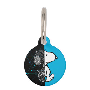 Peanuts   Snoopy Geometric Design Pet Tag