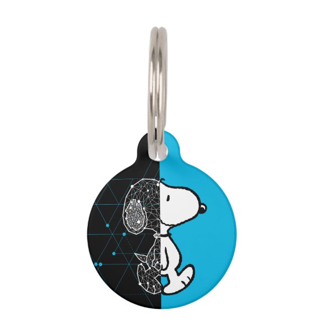 Peanuts | Snoopy Geometric Design Pet Tag (Front)