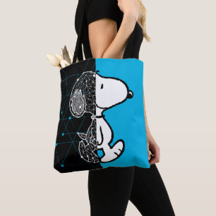 Peanuts   Snoopy Geometric Design Tote Bag