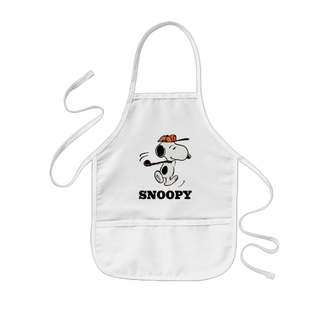 Peanuts | Snoopy Golf Swing Kids Apron (Front)