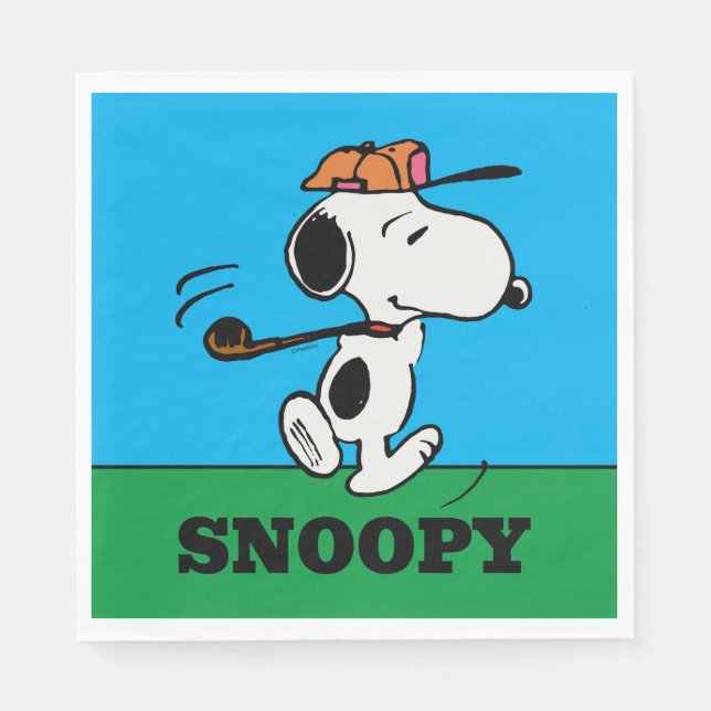 Peanuts | Snoopy Golf Swing Napkin (Front)