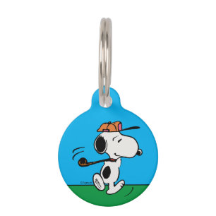 Peanuts Snoopy Golf Swing Pet Tag