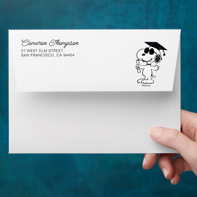 Peanuts Snoopy Graduate Envelope (Hand)