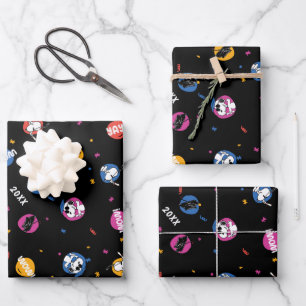 Peanuts Snoopy Graduation Celebration Pattern Wrapping Paper Sheet