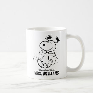 Peanuts Snoopy Greatest Teacher Personalised Coffee Mug