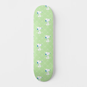 Peanuts   Snoopy Green Deco Dreams Pattern Skateboard