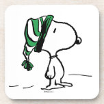 Peanuts | Snoopy Green Snow Cap Coaster<br><div class="desc">Check out this fun Peanuts design featuring Snoopy.</div>