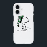 Peanuts | Snoopy Green Snow Cap iPhone 16 Case<br><div class="desc">Check out this fun Peanuts design featuring Snoopy.</div>