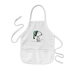 Peanuts   Snoopy Green Snow Cap Kids Apron