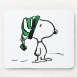 Peanuts | Snoopy Green Snow Cap Mouse Pad<br><div class="desc">Check out this fun Peanuts design featuring Snoopy.</div>
