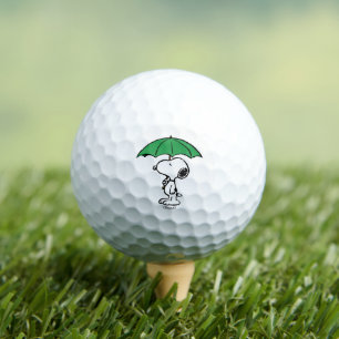 Peanuts Snoopy Green Umbrella Golf Balls