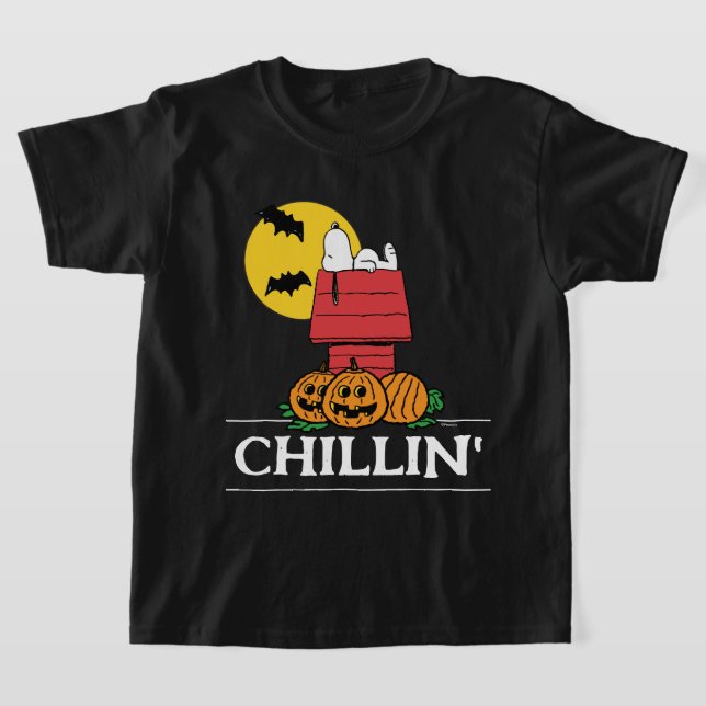 Peanuts | Snoopy Halloween Doghouse T-Shirt (Laydown)