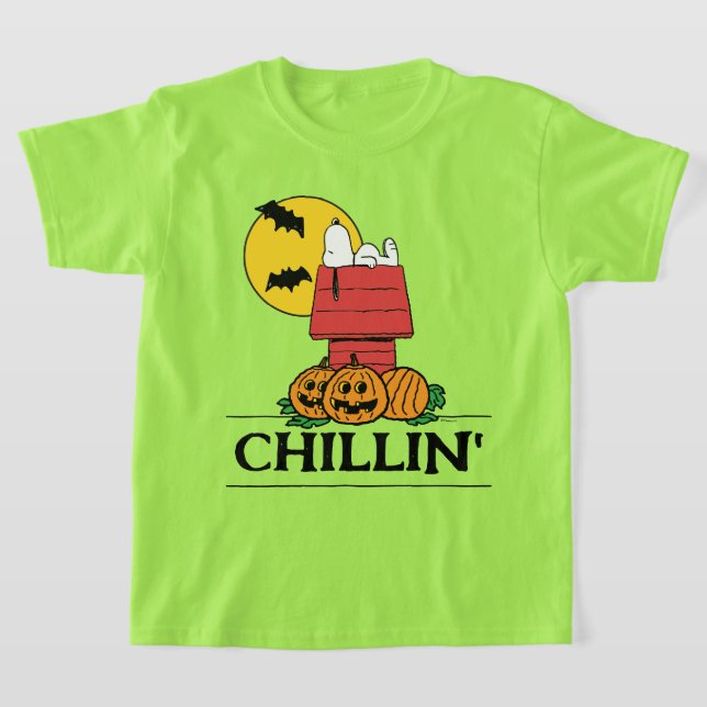 Peanuts | Snoopy Halloween Doghouse T-Shirt (Laydown)