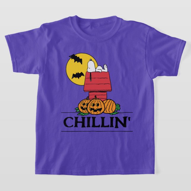 Peanuts | Snoopy Halloween Doghouse T-Shirt (Laydown)