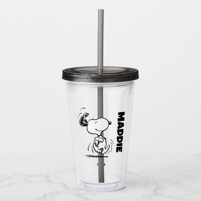 Peanuts | Snoopy Happy Dance Acrylic Tumbler (Front)