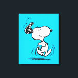 Peanuts | Snoopy Happy Dance Canvas Print<br><div class="desc">Snoopy is the loveable pet beagle of Charlie Brown in the comic strip Peanuts by Charles M. Schulz. Check out this cute Peanuts design featuring this loveable dog.</div>