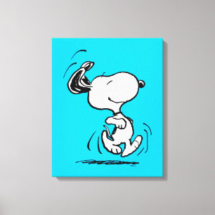 Peanuts   Snoopy Happy Dance Canvas Print