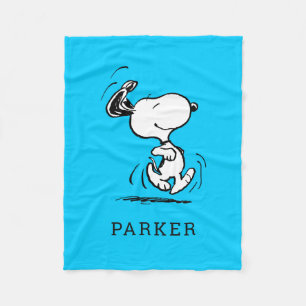 Peanuts   Snoopy Happy Dance Fleece Blanket
