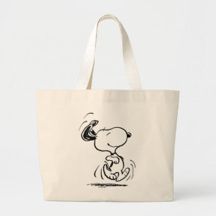 Peanuts Snoopy Happy Dance Large Tote Bag
