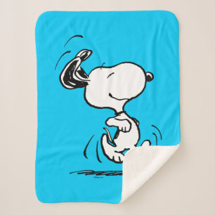 Peanuts   Snoopy Happy Dance Sherpa Blanket