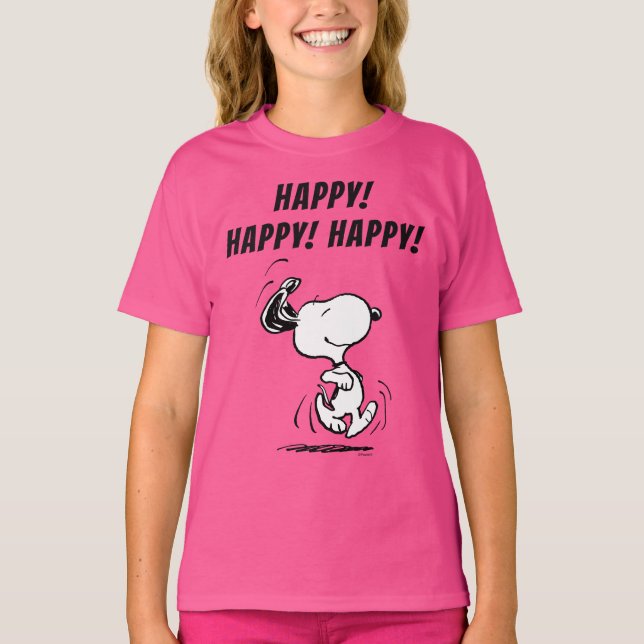 Peanuts | Snoopy Happy Dance T-Shirt (Front)
