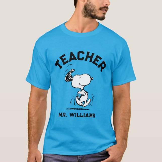 Peanuts | Snoopy Happy Dance Teacher T-Shirt (Front)