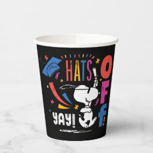Peanuts Snoopy Hats Off To You Graduation Congrats Paper Cups