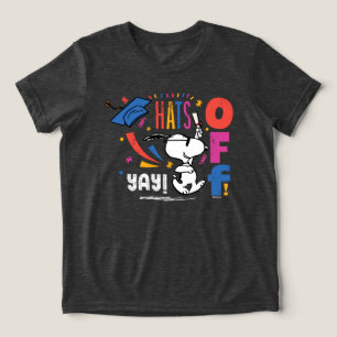 Peanuts Snoopy Hats Off To You Graduation Congrats Tri-Blend Shirt