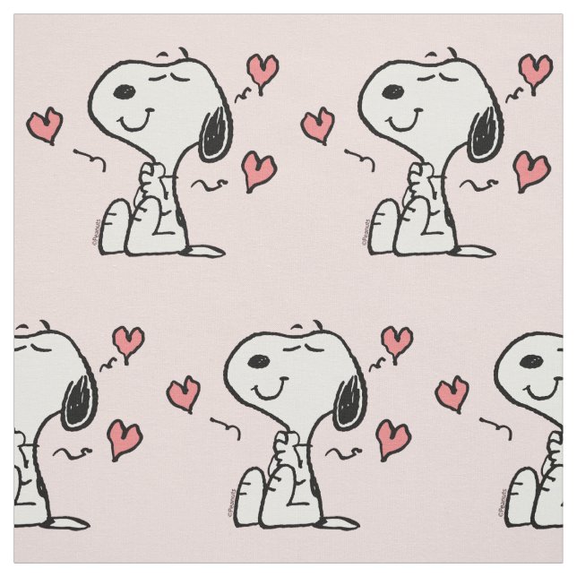 Peanuts | Snoopy Hearts Fabric (Swatch)