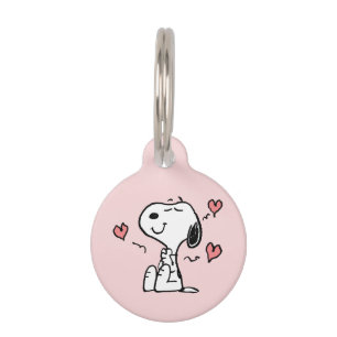Peanuts   Snoopy Hearts Pet Tag