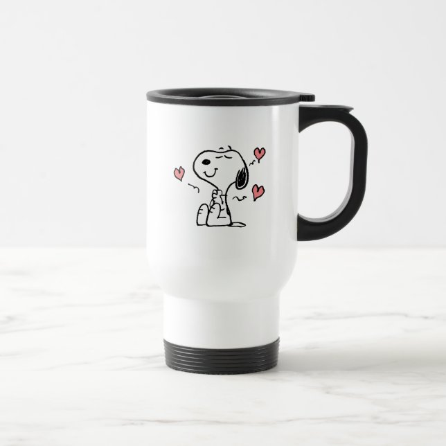 Peanuts | Snoopy Hearts Travel Mug (Right)
