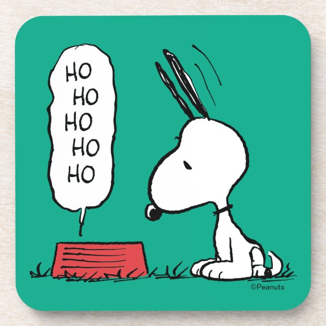 Peanuts | Snoopy Ho Ho Ho Food Dish Coaster (Front)